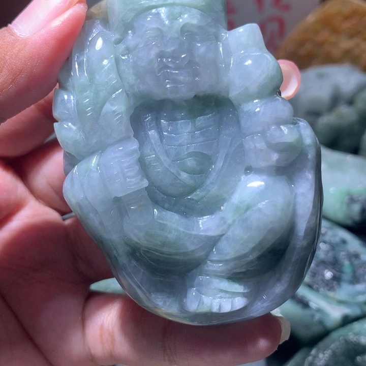 翡翠未镶嵌颈饰保真天然a货翡翠