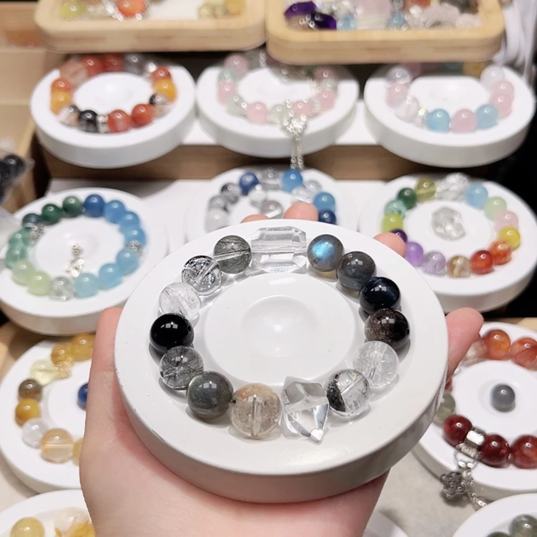 水晶手链未镶嵌触*天然水晶