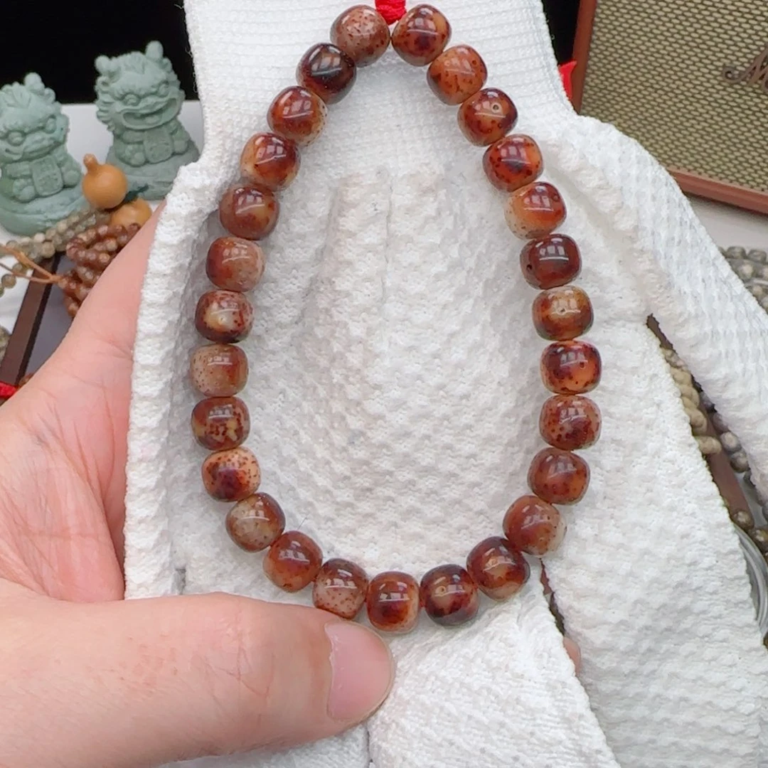 星月菩提手串陈籽火烧云10*9