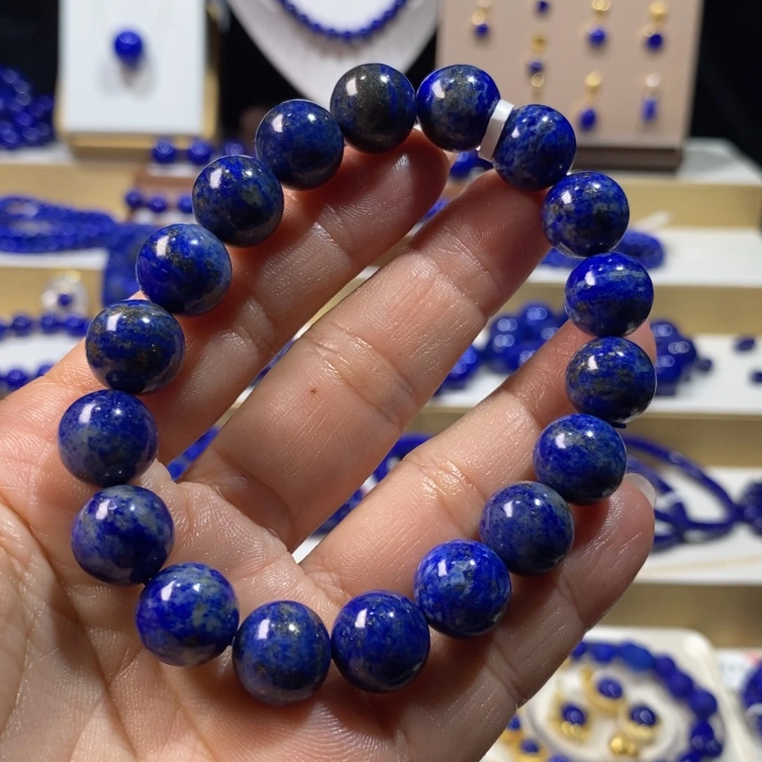 青金石未镶嵌手串12m