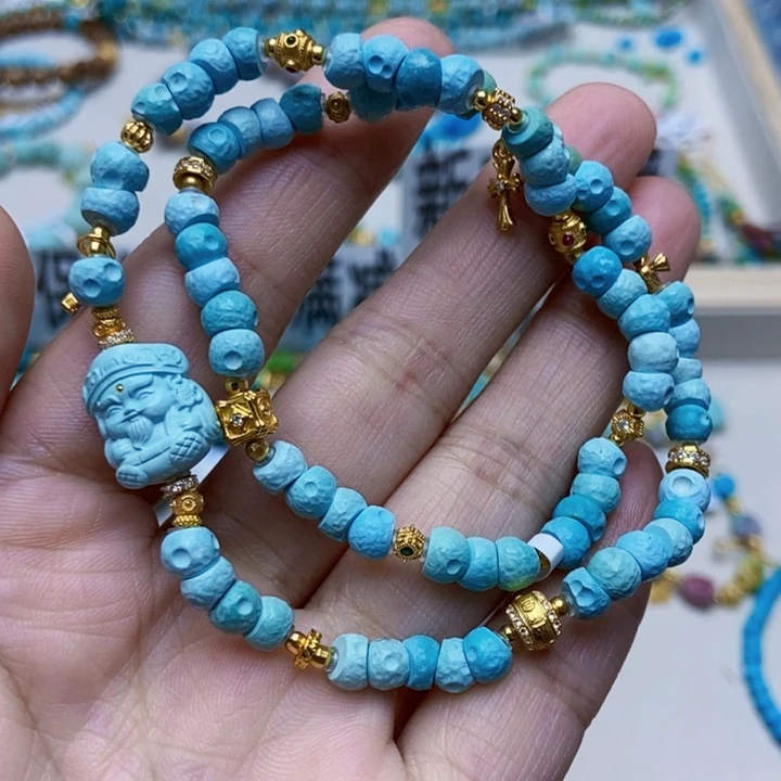 绿松石未镶嵌手链75