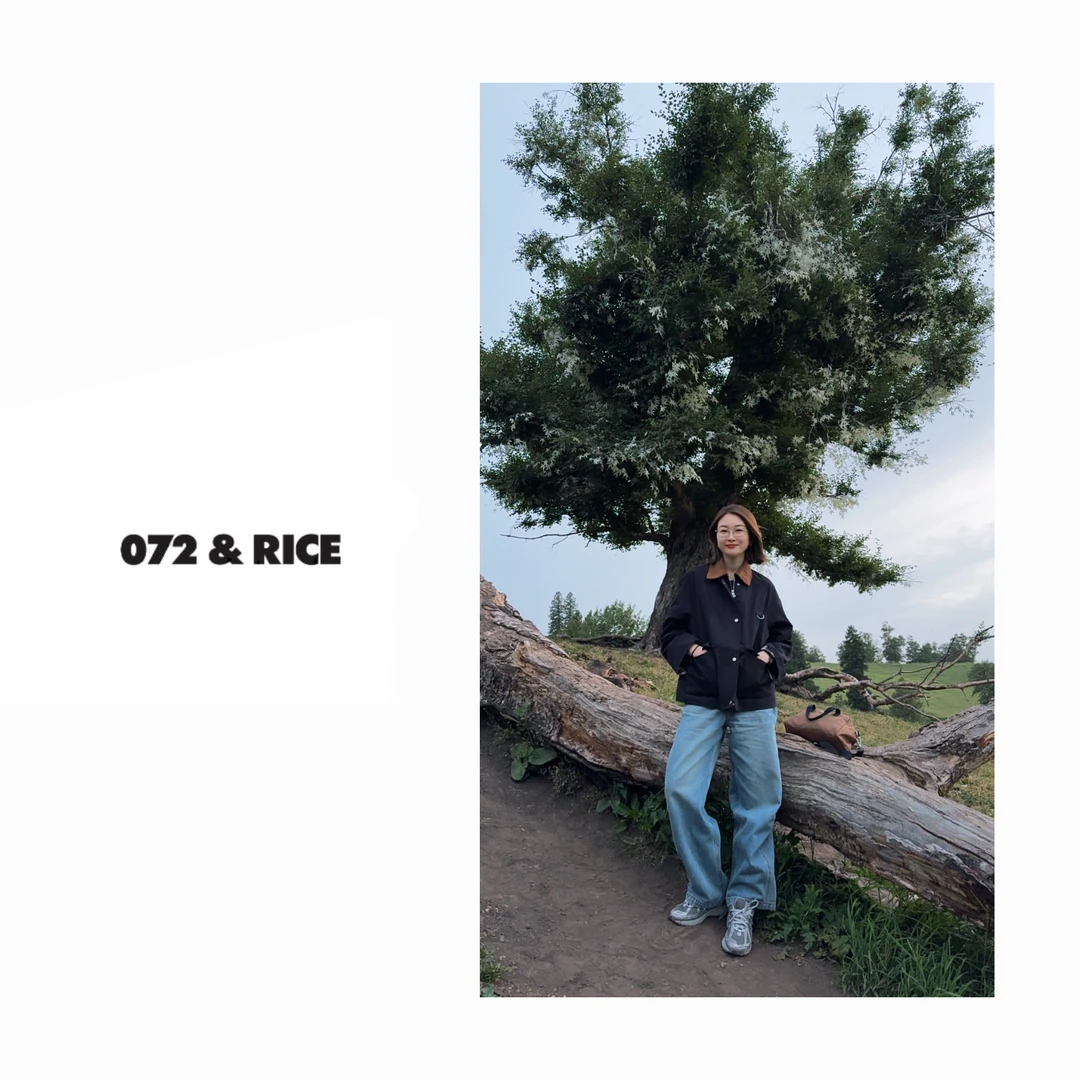 072 & RICE【松果外套】100纯棉 秋季休闲翻领长袖外套 N-32GC6115