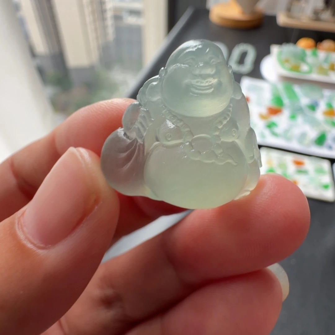 定制翡翠未镶嵌冰种随行佛公
