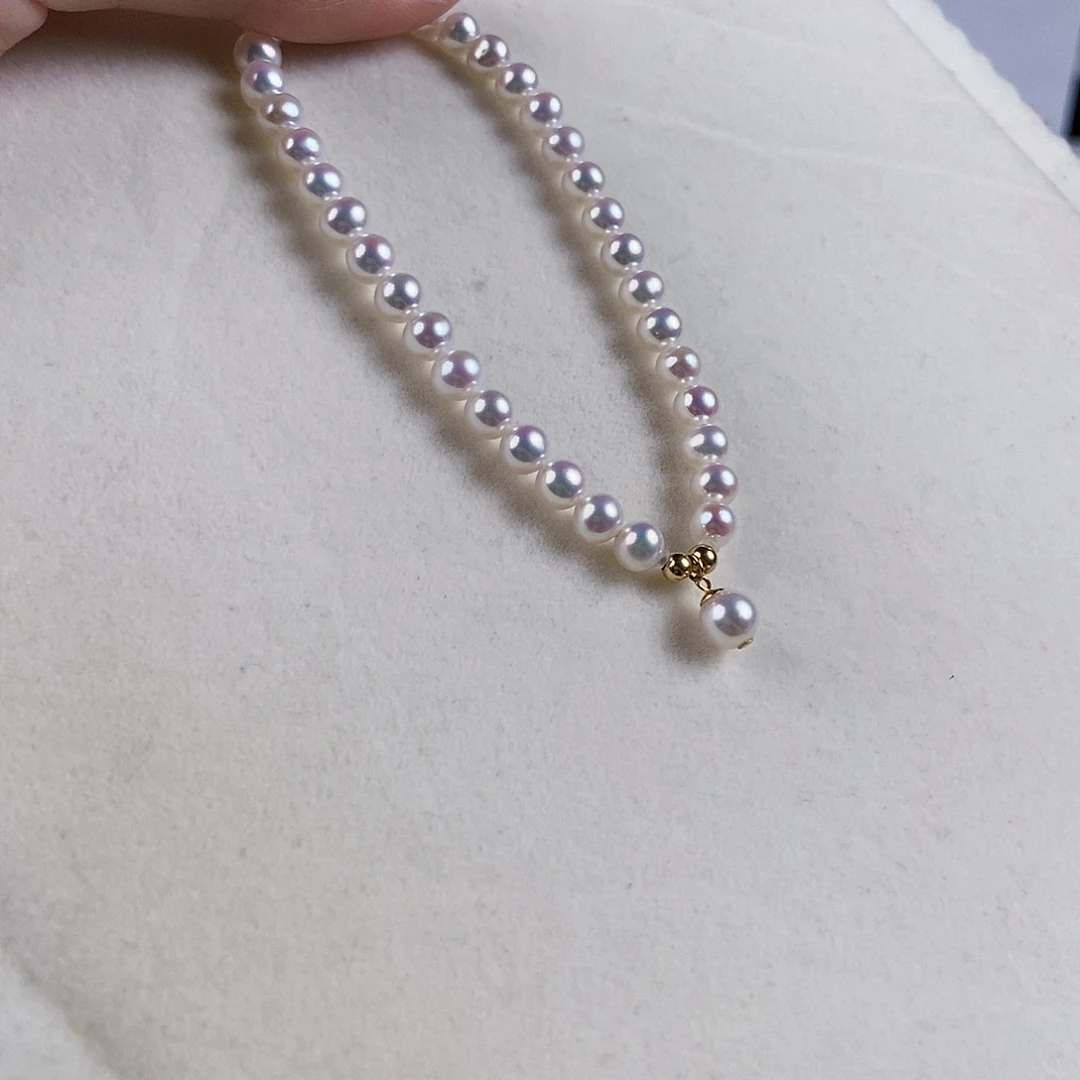 淡水珍珠手绳银S925镶嵌