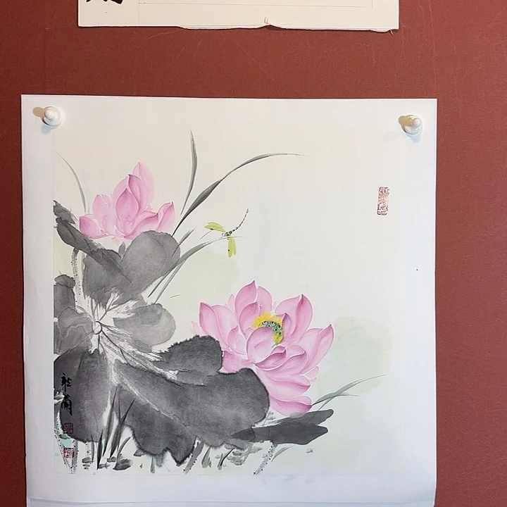 国画听兰老师花鸟