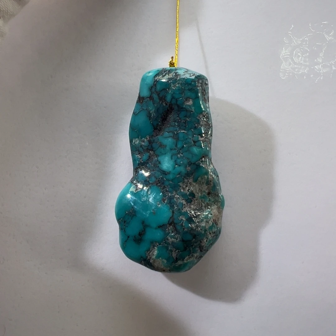 绿松石未镶嵌挂件