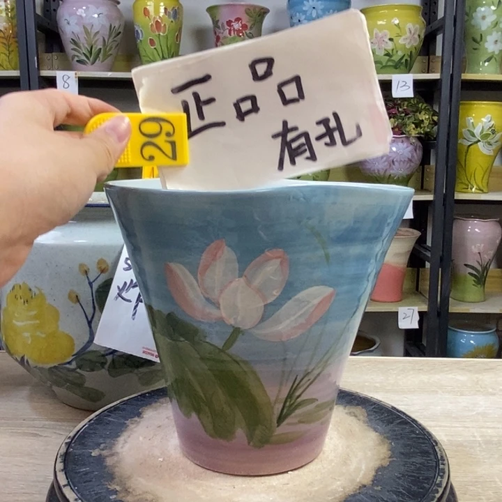 景德镇高温陶瓷花盆