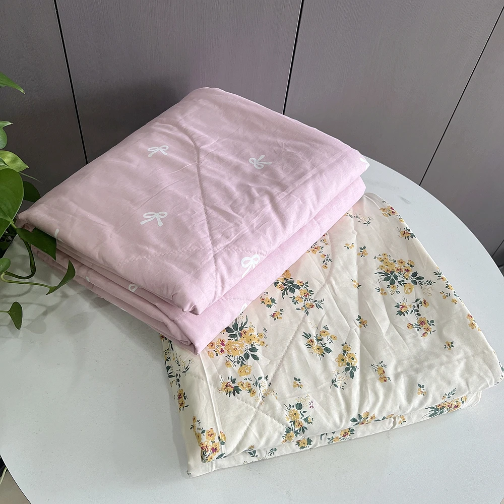 山东传统纯棉棉花夏凉被新疆棉可水洗单人夏被双面空调被