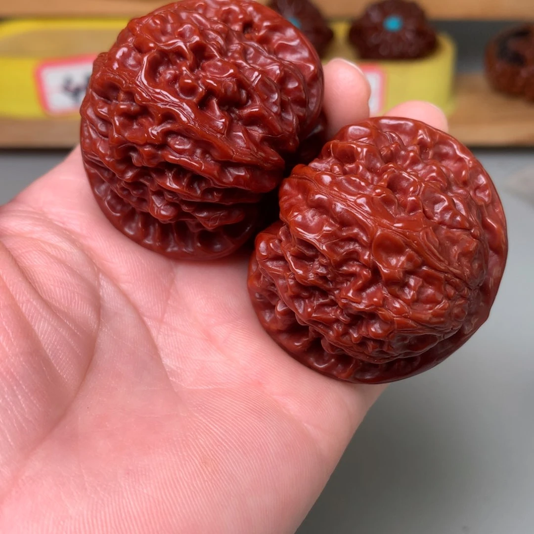 文玩核桃把件旦*蓟县元宝