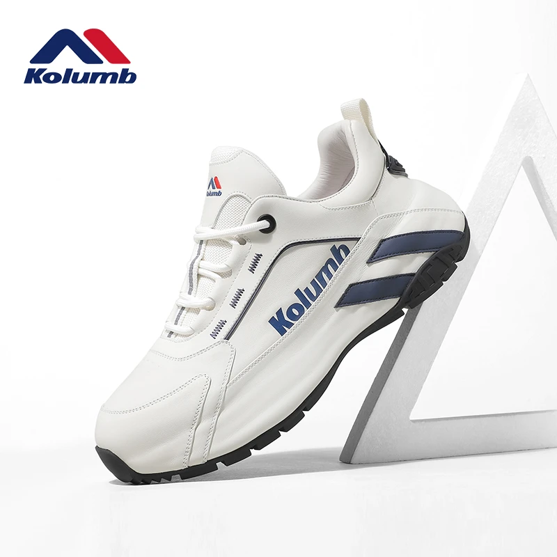 kolumb/哥仑步秋季新款全皮男鞋高级感老爹男士透气运动鞋休闲鞋