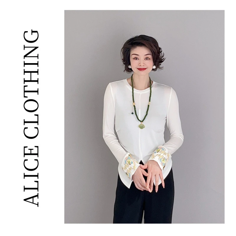 1【ALICE “袖上锦绣”国风上衣】悬垂柔滑 华美刺绣 S2137288T