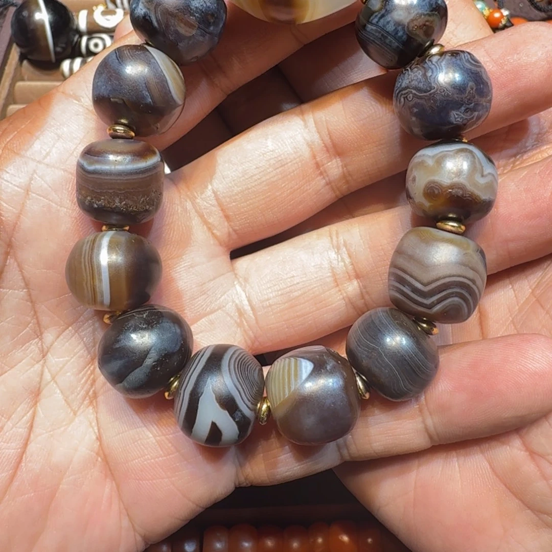 玛瑙/玉髓未镶嵌手链