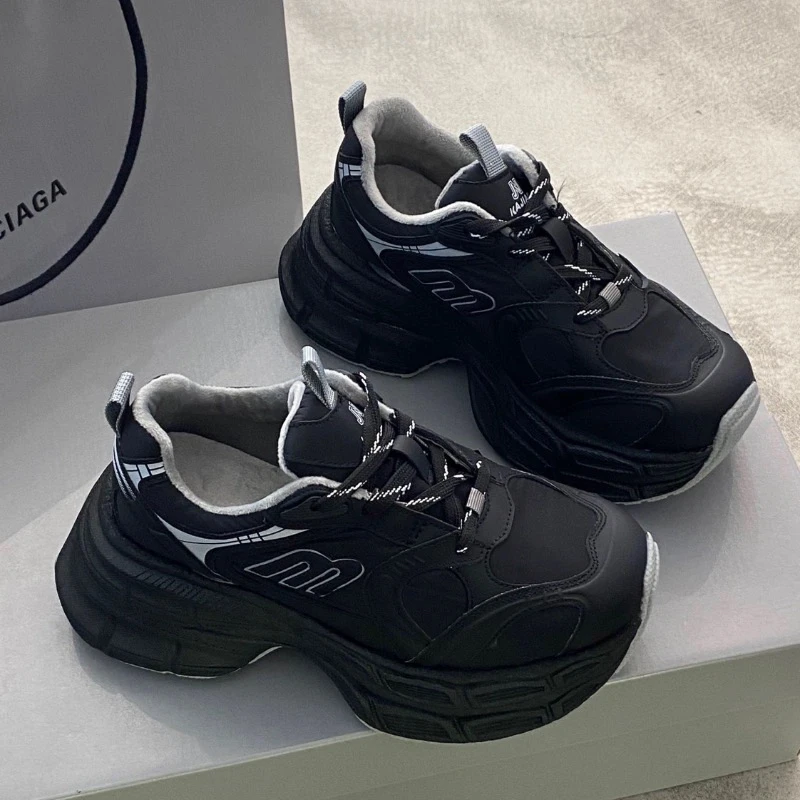 SUSU 小众百搭网红炸街显脚小老爹鞋 818-2拖3中