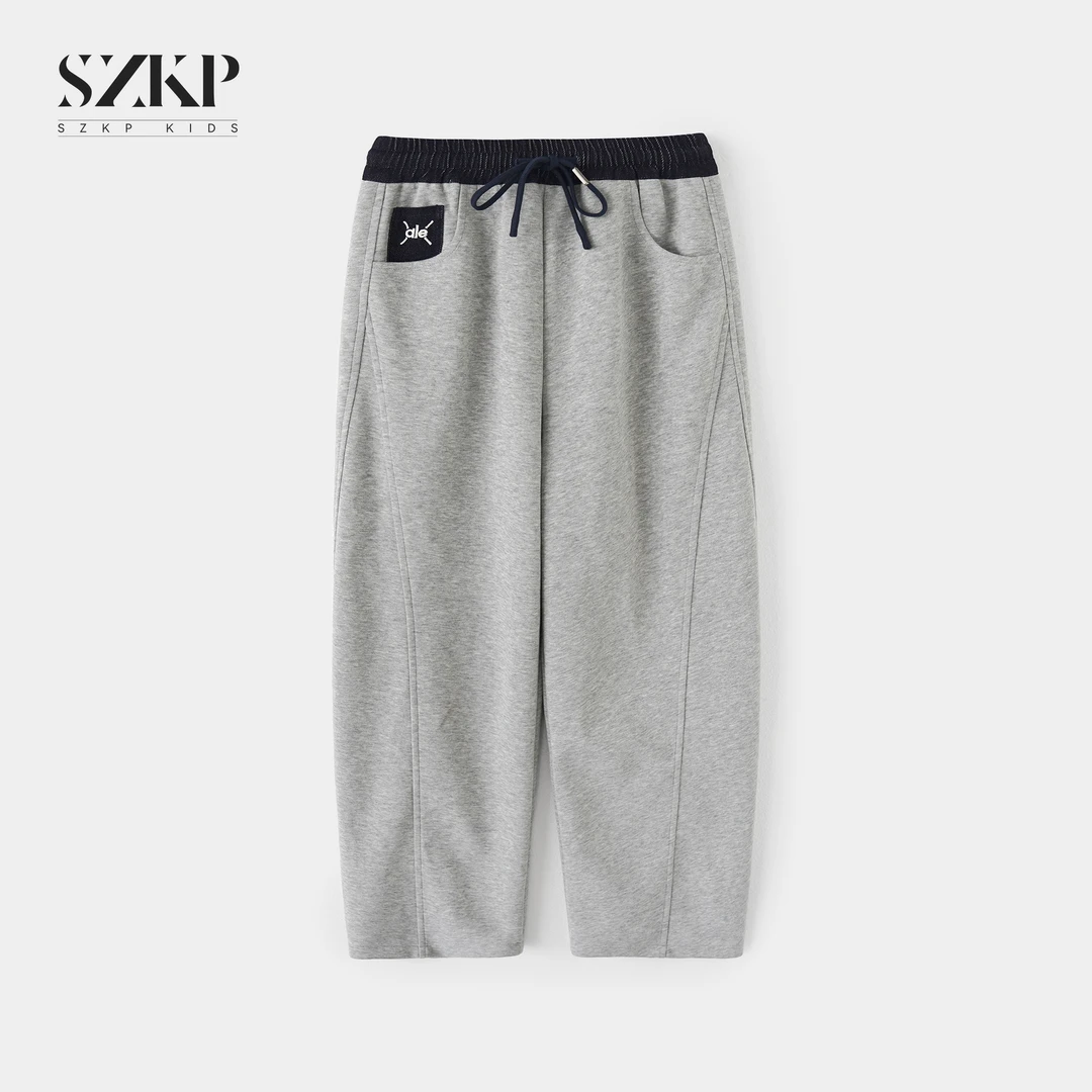 SZKP秋季新款女童洋气休闲裤中大童时尚百搭儿童直筒裤JMKQ552934