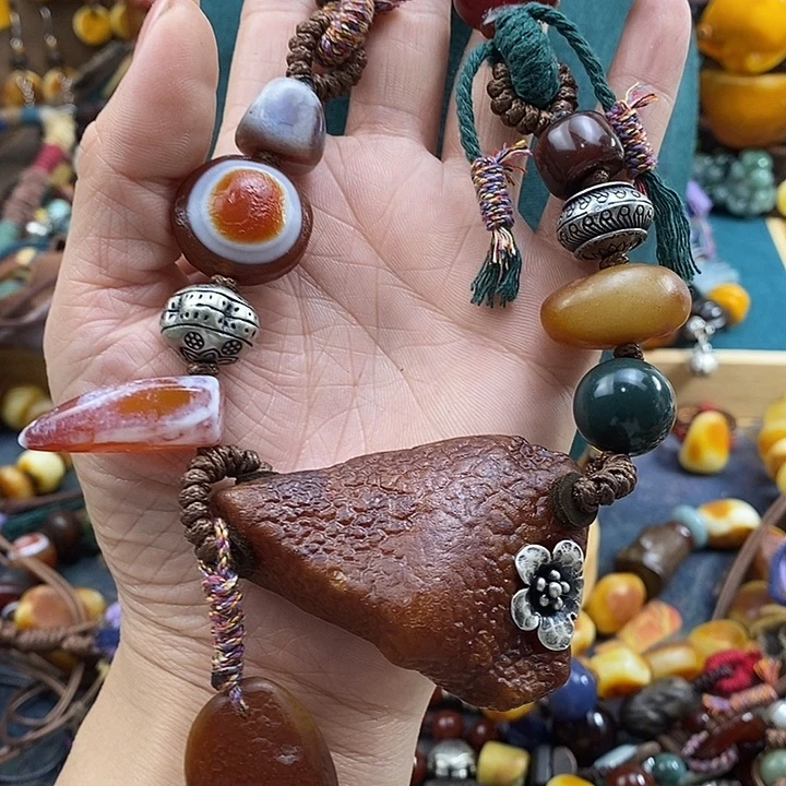 蜜蜡未镶嵌项链项链