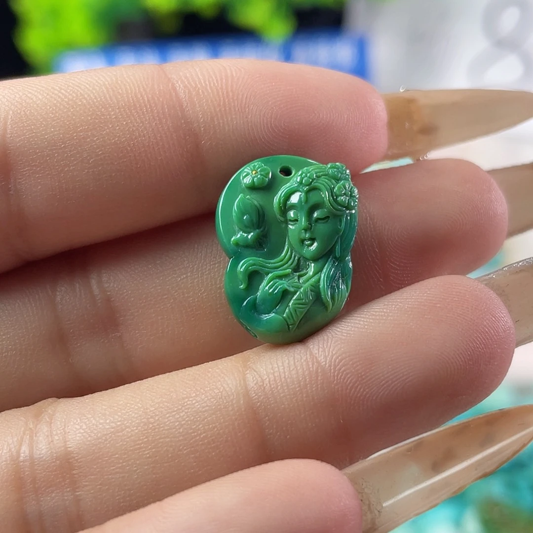 绿松石未镶嵌吊坠(不含链)