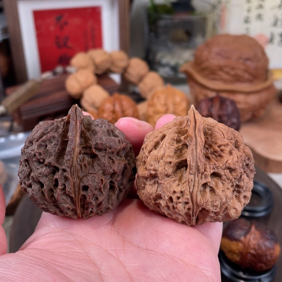 文玩核桃把件福利石窟45尺（克差8克）不退不换