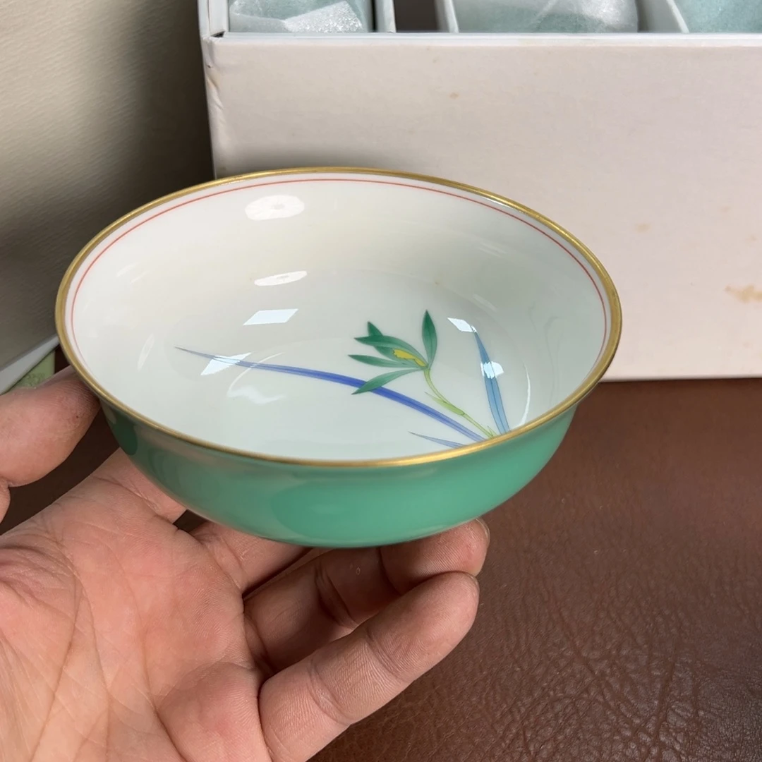 陶瓷香兰五只原盒