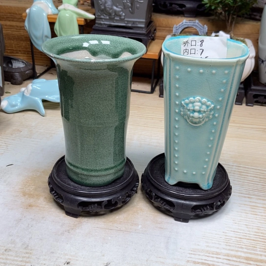 瓷片陶瓷花盆陶瓷艺术