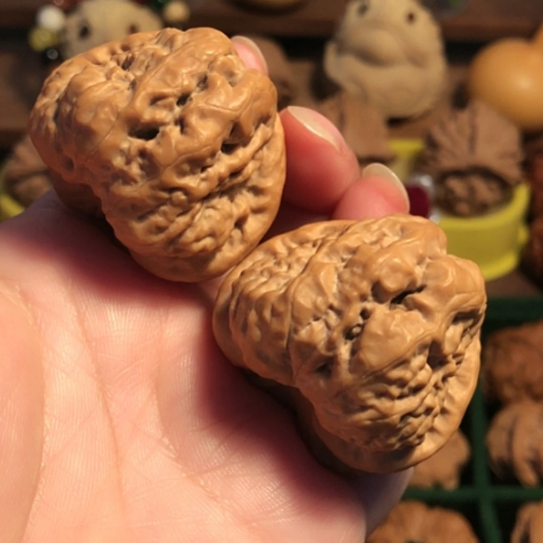 【闪购商品】文玩核桃把件日*有蛤蟆