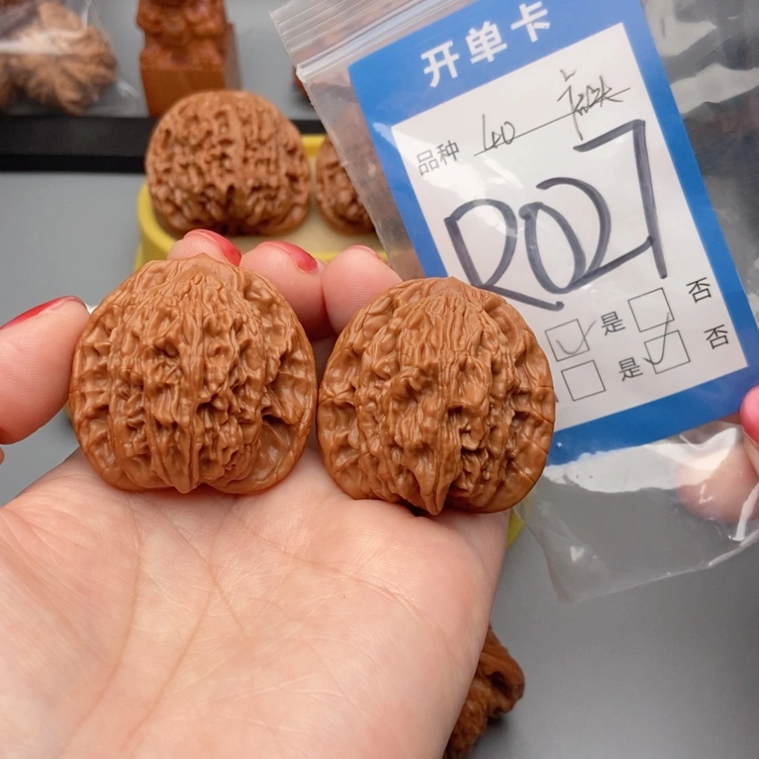桃核吊坠核桃虎头