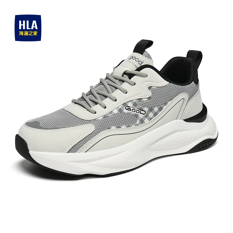 海澜之家2025男鞋新款春季时尚百搭增高运动鞋男士休闲户外跑步鞋