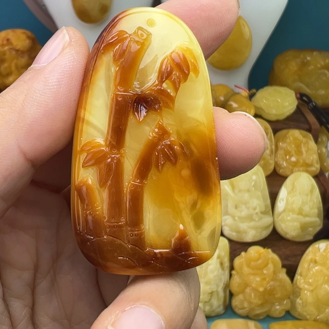 蜜蜡吊坠(不含链)未镶嵌