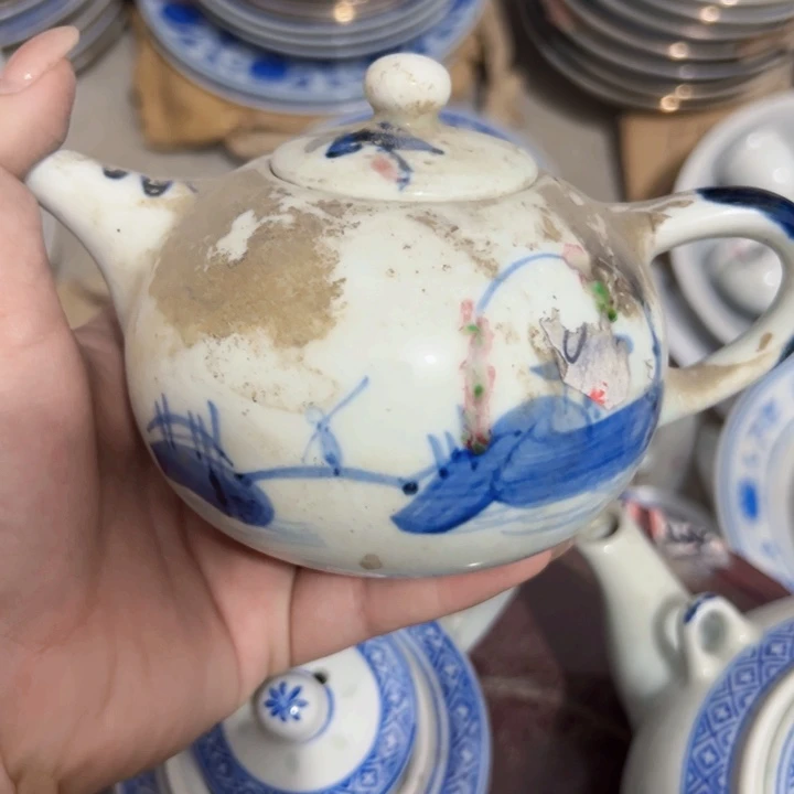 景德镇陶瓷陶瓷手绘画片随机呃****吗