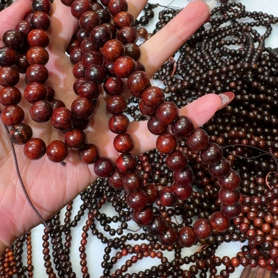 交趾黄檀（大红酸枝）铭*酸枝1.0×108手链