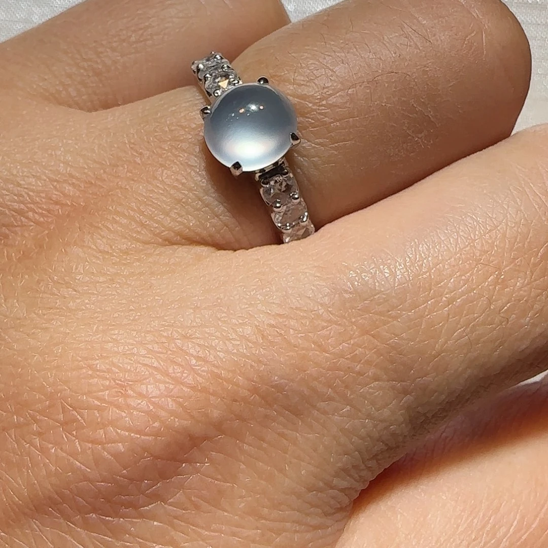 翡翠18K金镶嵌吊坠(不含链)戒指