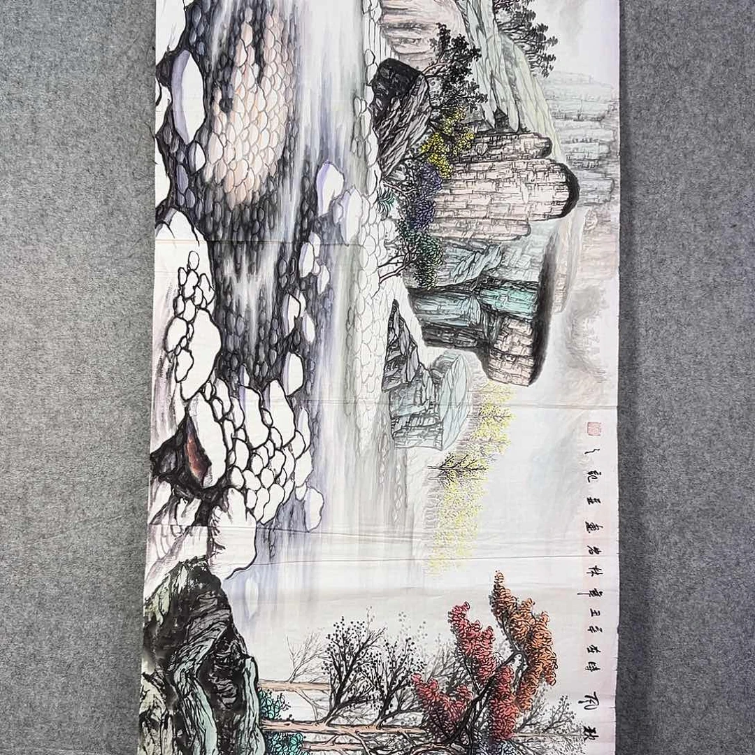 国画378 花鸟在此鸣叫时还要一