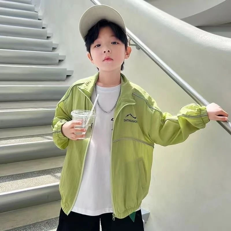 男童夏季防晒衣2025新款夏装防晒服外套中大儿童男孩夏款空调衫韩