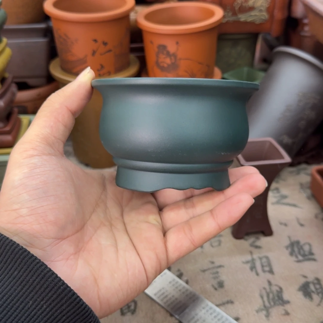 紫砂花盆宜兴紫砂正品9x5.5