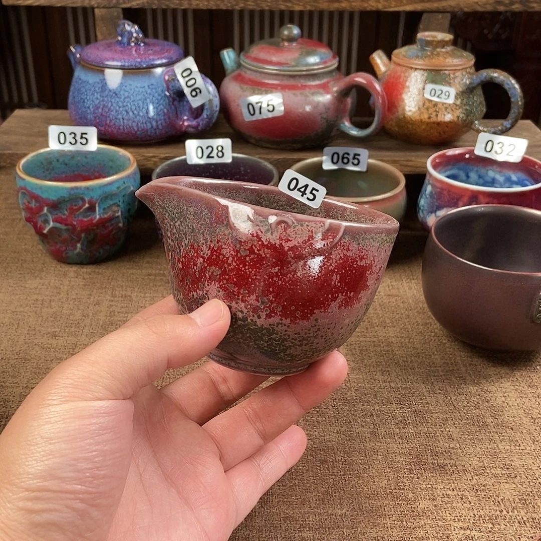 瓷片钧瓷茶壶艺术