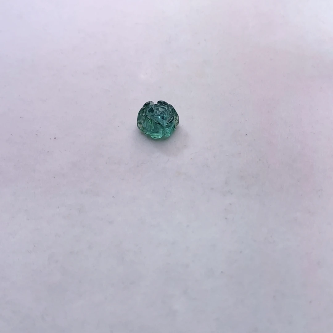 未镶嵌牡丹花裸珠m碧玺