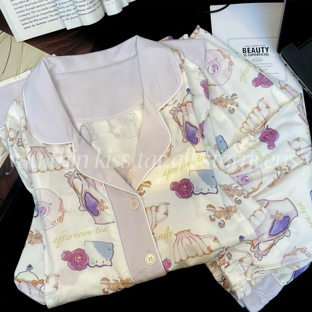 【云感棉带胸垫】月子服产后哺乳睡衣孕妇喂奶住院服家居服产妇