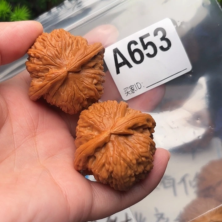 把件桃核核桃白狮子43