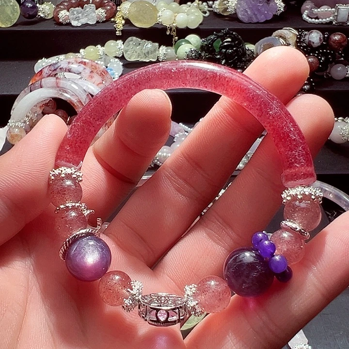 糖***儿水晶手链未镶嵌水晶手链