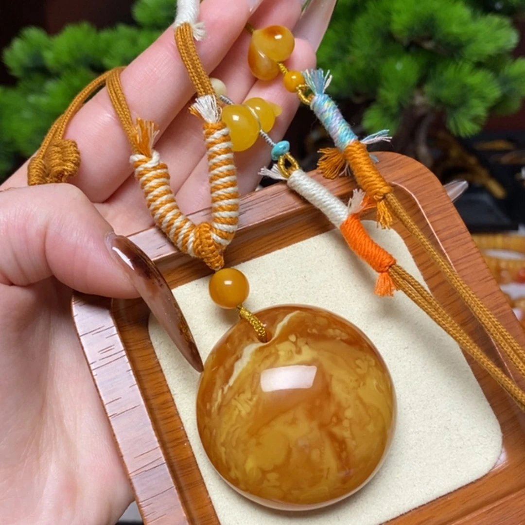 【闪购商品】蜜蜡颈饰未镶嵌项链