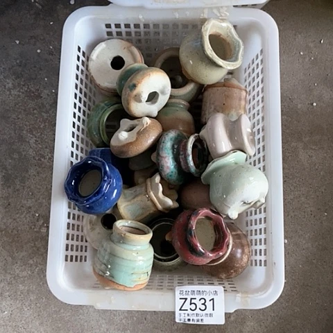 紫砂花盆531瑕疵品口径3厘米左右无售后