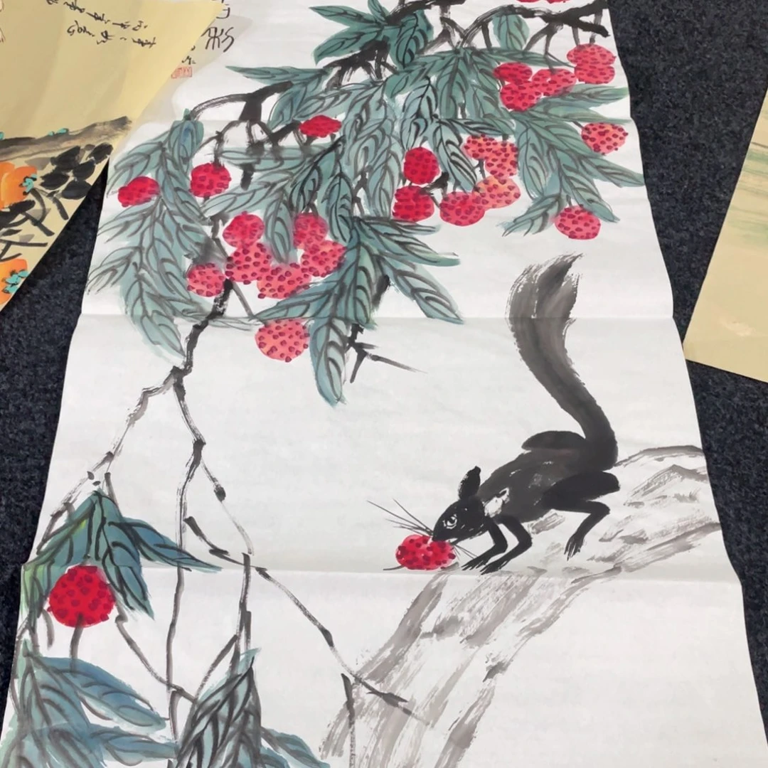 国画国画作品画心一张