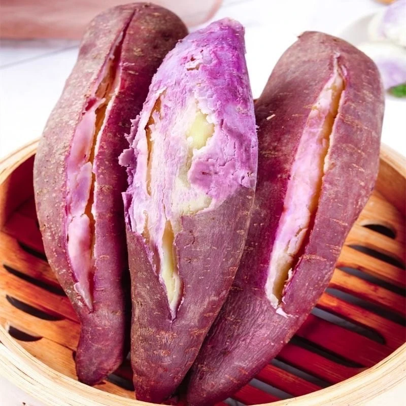 正宗茂名冰淇淋沙地红薯新鲜现挖一点红紫心番薯香甜花心板栗地瓜