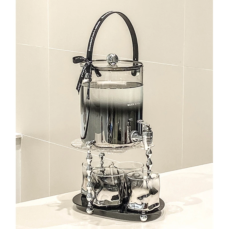 高级感冷水壶耐高温凉水壶套装家用高颜值水杯玻璃水具喝水杯子