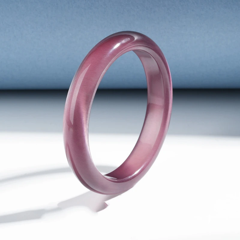 紫色猫眼手镯（不备注圈口随机发货）