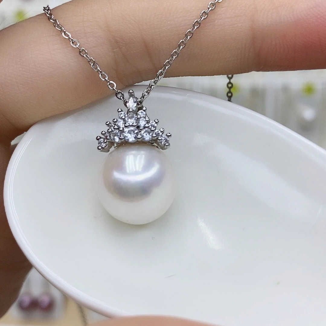 颈饰合金淡水珍珠