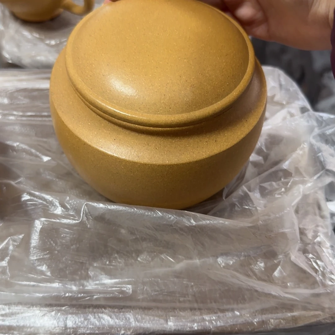 紫砂茶壶黄龙山原矿黄金段