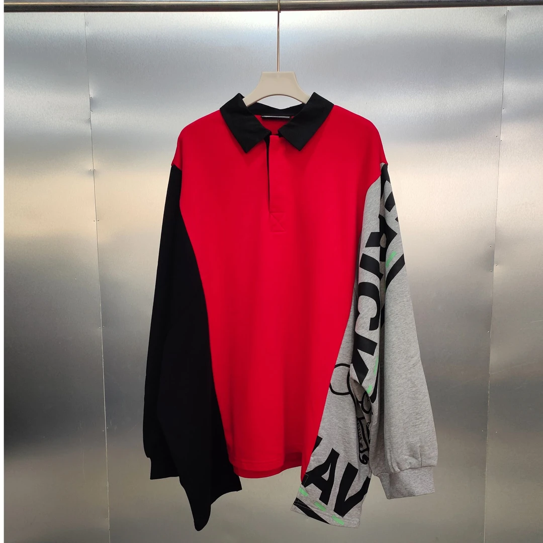 C01-110205-GX翻领设计熊潮流时尚卫衣