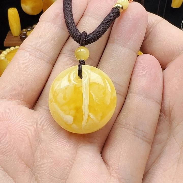 蜜蜡未镶嵌珠宝奇石蜜蜡吊坠10克