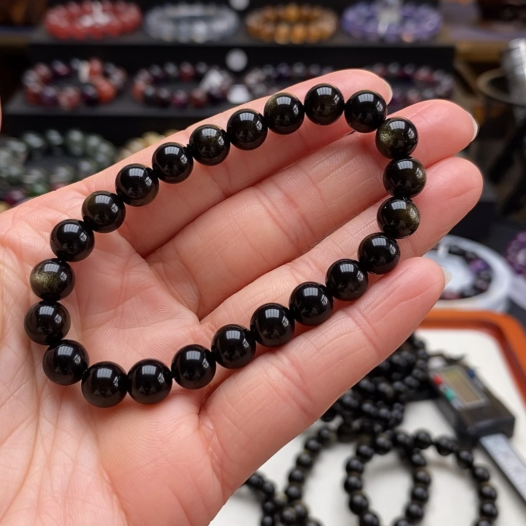 黑曜岩手链未镶嵌