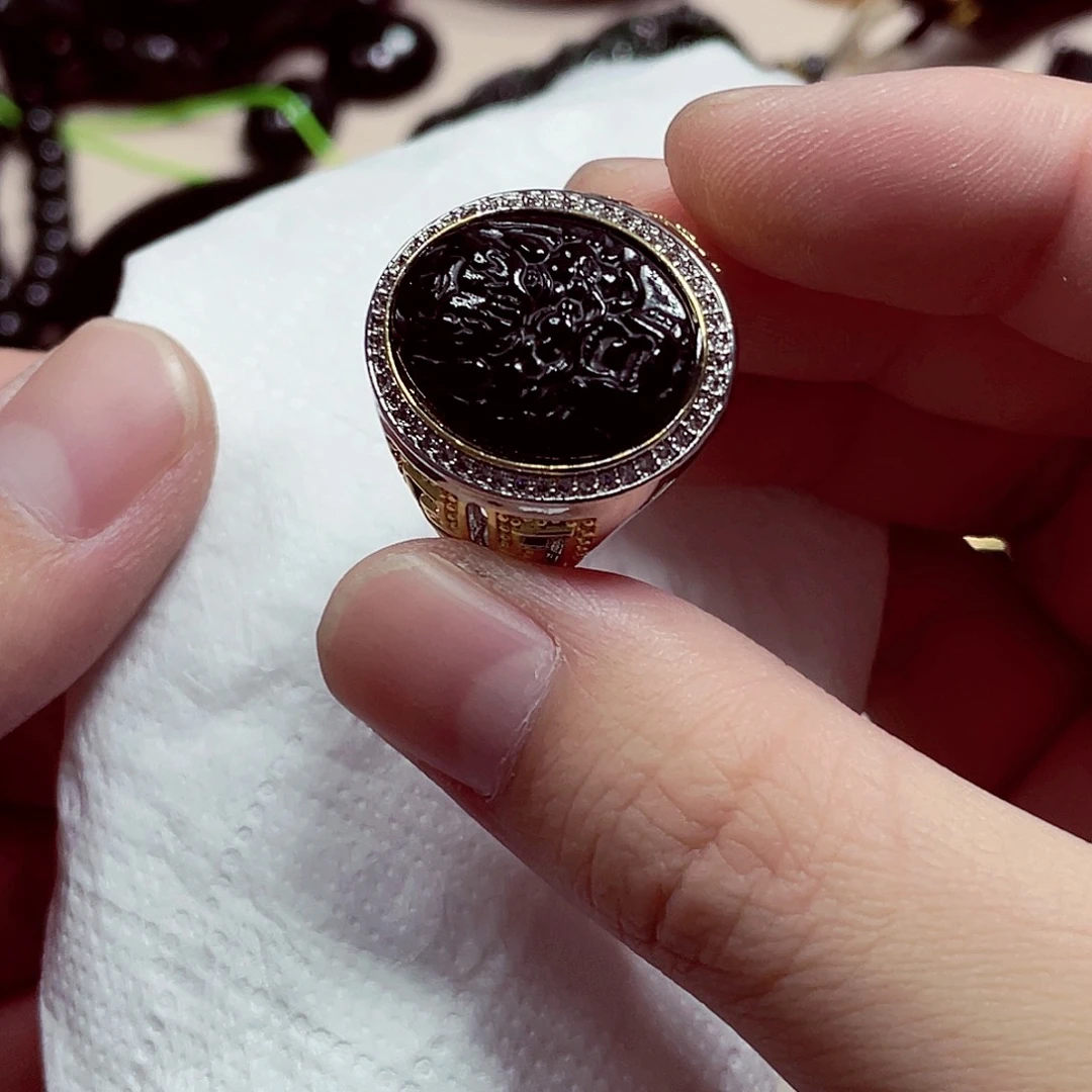 翡翠14K金镶嵌颈饰先鉴后发一物一证